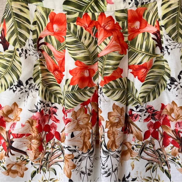 Talbots Floral Pleated A-Line Floral Skirt - Size 6P - Picture 5 of 11